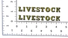 water slide decal set for Tonka Livestock truck w/tracking