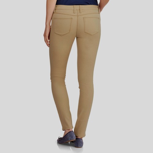 Pantalones de mezclilla ajustados clásicos caqui caqui sin límites talla 5, 11, 13 - Imagen 3 de 3