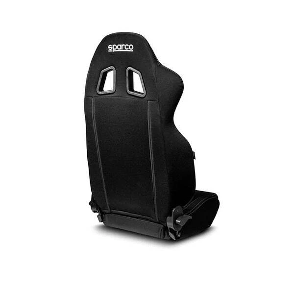Sparco 009014NRNR R100 Reclining Seat, Black Cloth, Universal Fit - Image 2 of 4