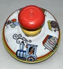 Vintage Spinning Top Metal Tin Toy Circus Train Ohio Art