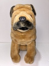 Vintage Dakin Shar Pei Plush Dog 1986 Stuffed Animal Wrinkles Realistic GREAT 