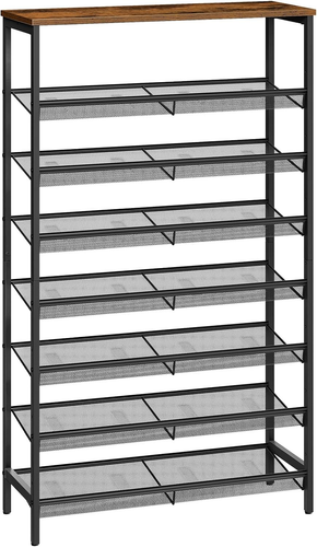 8-Tier Shoe Rack, Large Capacity Shoe Shelf, Shoe Storage Organizer for 21-28 Pa