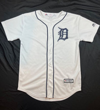 Jeimer Candelario Youth M 10/12 Detroit Tigers MLB Majestic Cool Baseball Jersey