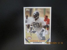 NATRONE MEANS CHARGERS 1993 TOPPS 1993 DRAFT PICK ROOKIE CARD #243. rookie card picture