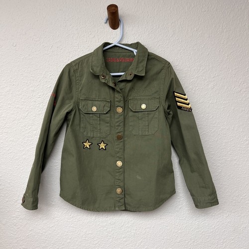 Girls Zadig Voltaire Jacket Kids Sz 6- Green - Picture 8 of 8