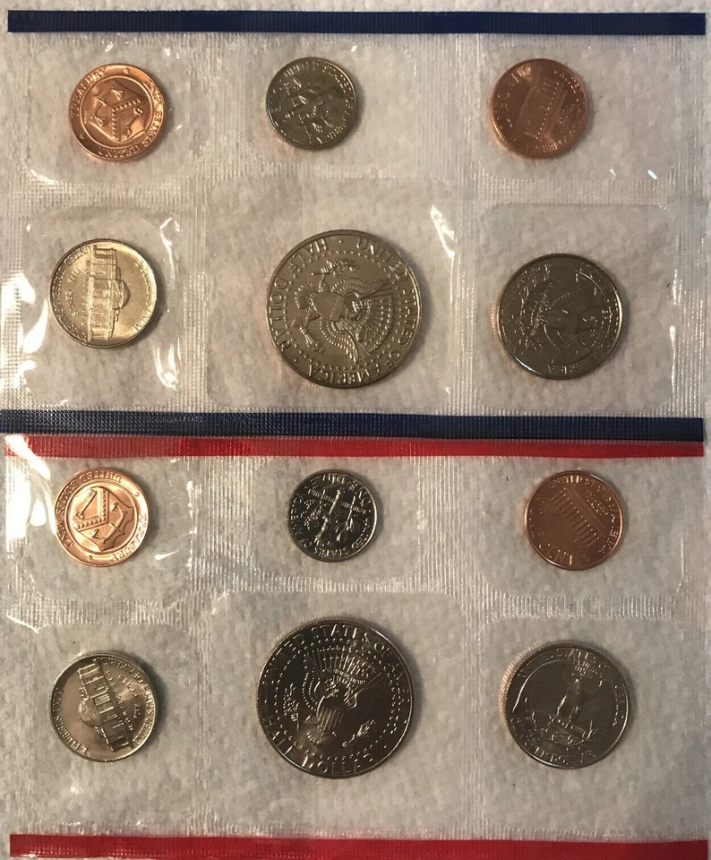 1996 P&D Mint Set US with Envelope & COA (10 Coin Set) ***No 'W' Dime*** - Image 3 of 3