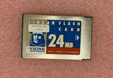 Viking 24MB PCMCIA Type 1 16-Bit Linear Flash Card VPK1216T5200-CS03A 16-1837-01