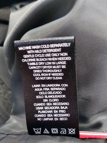 HAWKE & CO LONG JACKET SZ M, BLACK, PUFFY, HOODED(ADJ SYSTEM) ZIP/ SNAP, BLACK - Picture 12 of 12