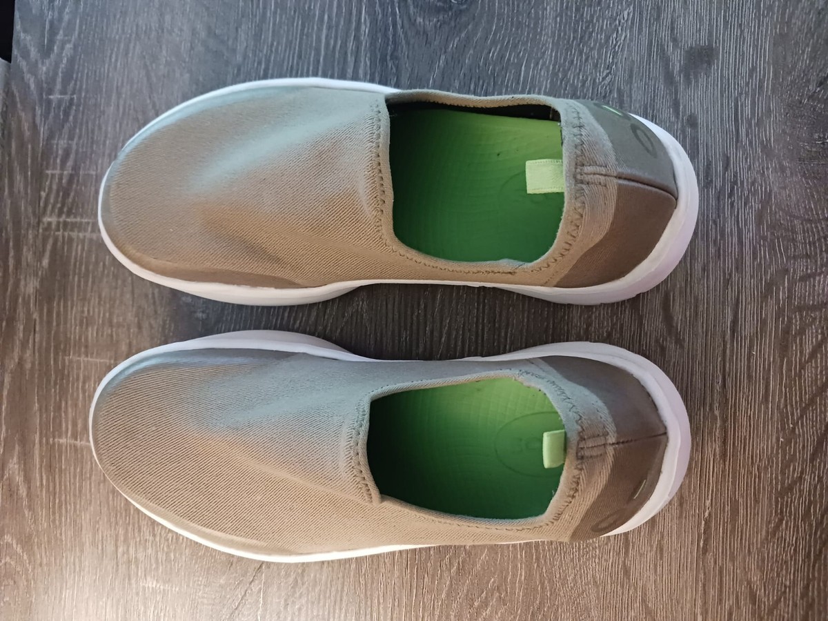 OOFOS Women's OOmg eeZee Low Shoe - White Taupe Size: 8 | eBay
