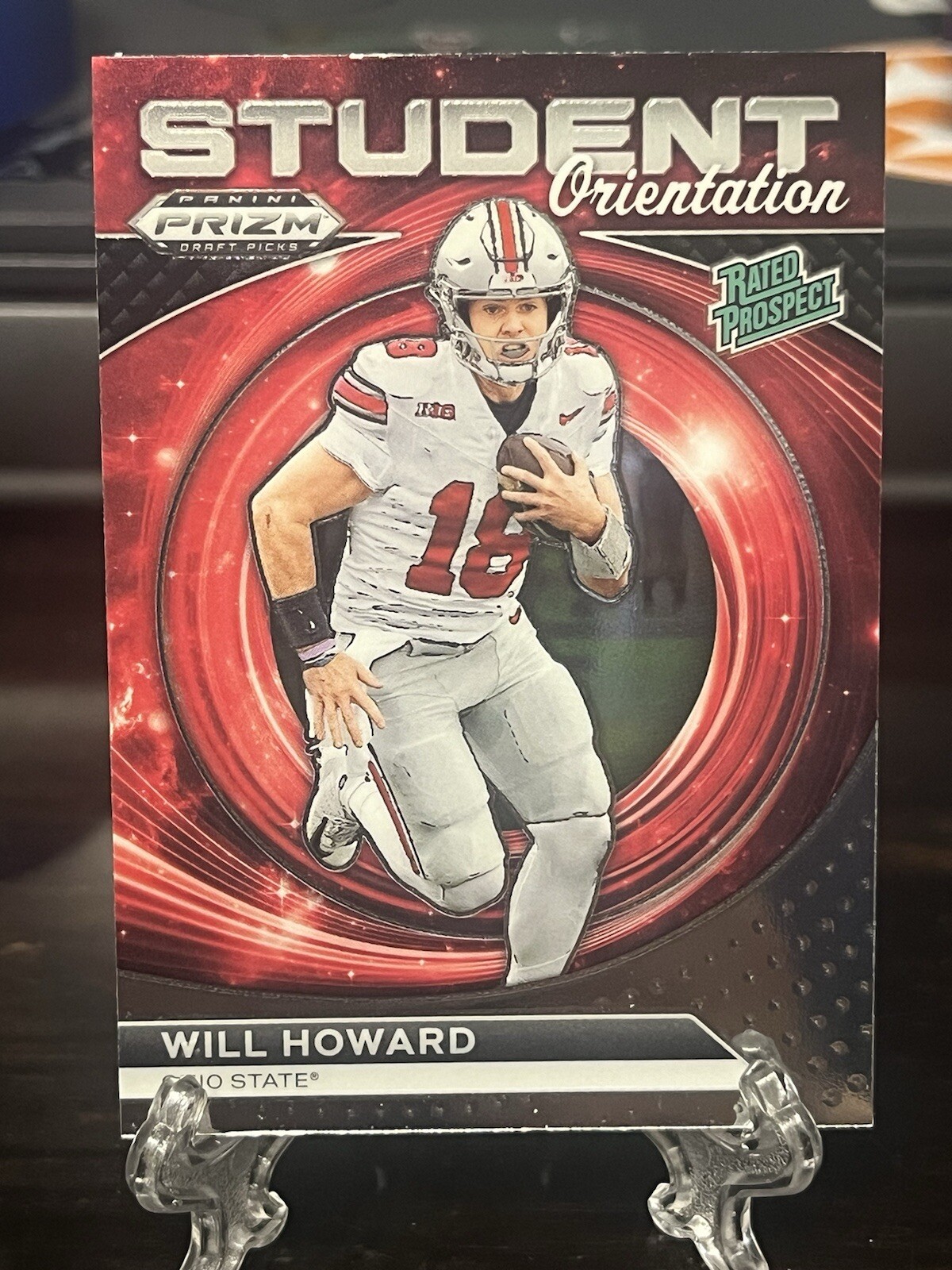 Will Howard 2024 Prizm Draft Picks Student Orientation RC - Ohio State Buckeyes