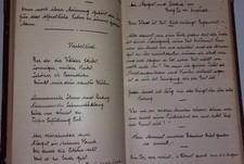 1916 Old Manuscript Note Wisdom of Life, German Literature Hardcover