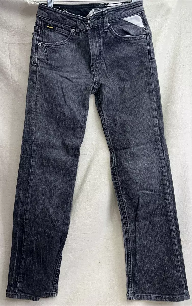 Volcom Jeans Youth 26 12 x 26 inseam Black Enowen Classic Fit