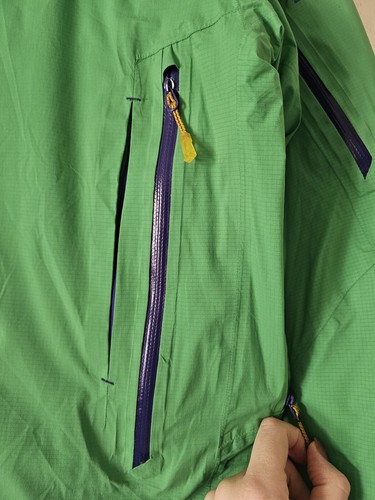 Salomon Soulquest BC Down Jacket Green Blue Ski Coat Waterproof Puffer Jacket XL - Picture 4 of 16