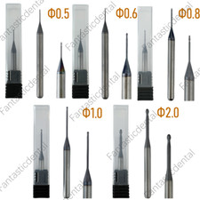 Dental Milling Bur Roland Zirconia Coated Cutting CAD CAM Burs PMMA Block DLC
