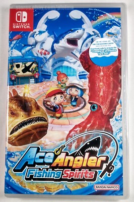 ACE ANGLER: FISHING SPIRITS New NINTENDO SWITCH Game ASIAN Release, USA Seller