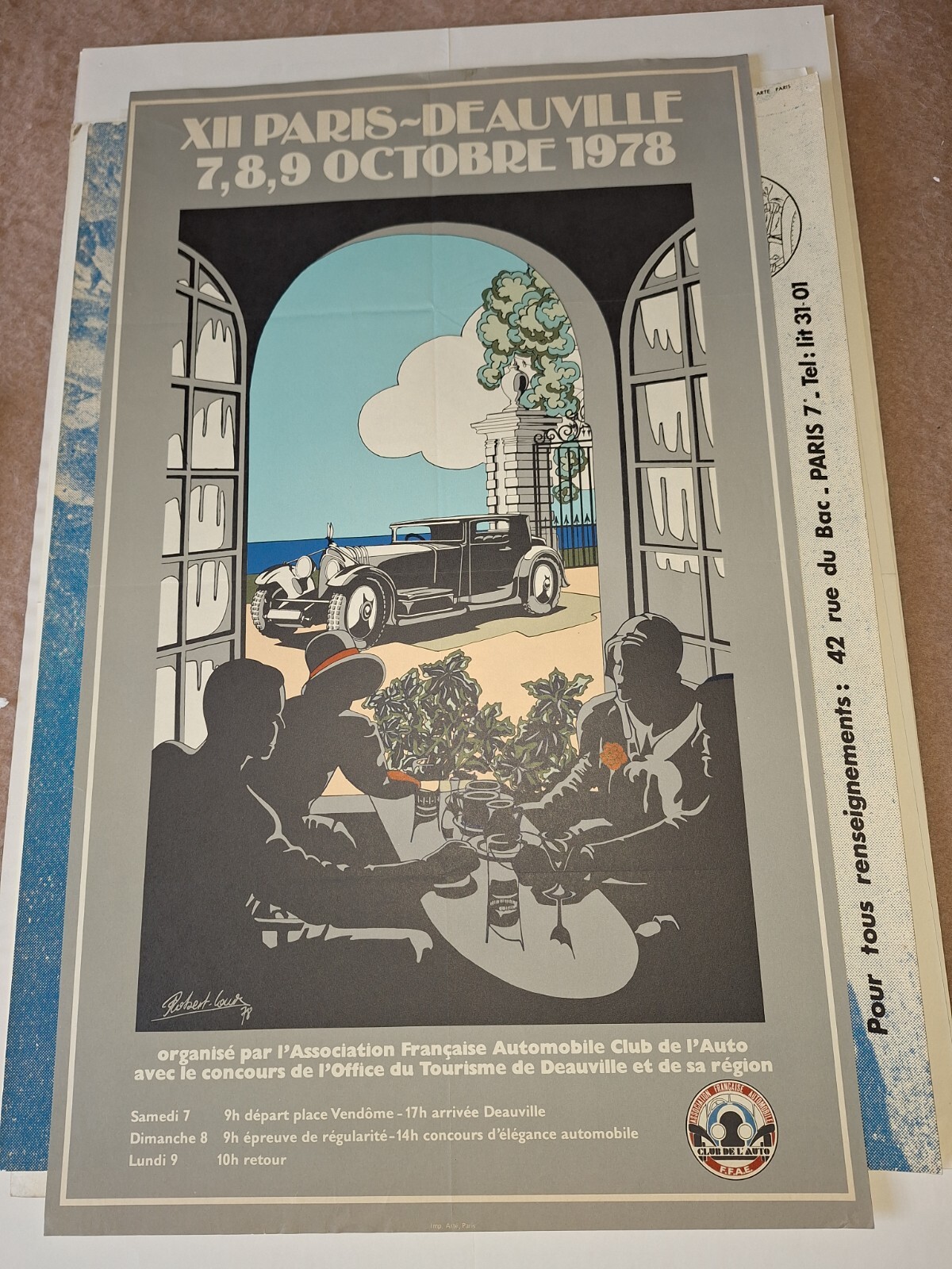 Affiche automobiles anciennes idée cadeau idéale pour homme et collectionneur