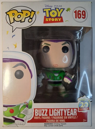 Buzz Lightyear 169 Funko Pop Pixar Toy Story 20th Anniversary box damaged