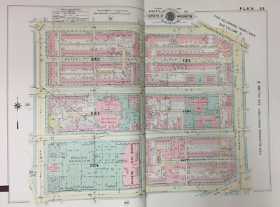 ORIGINAL 1957 WASHINGTON DC TRUXTON CIRCLE DUNBAR H.S. BROOKS STADIUM ATLAS MAP