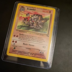 Graveler 37/62 1st Edition Pokémon Card Fossil Uncommon WOTC NM