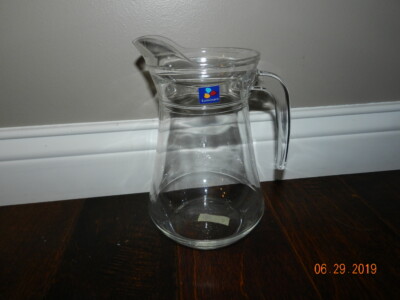 Arc Broc Jug Pitcher (Single) Luminarc France 25 8 1/4'' tall
