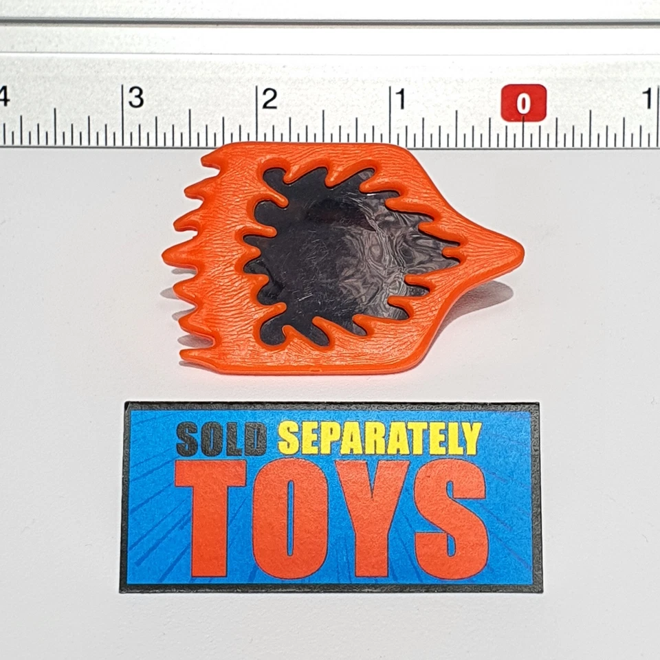 Super Naturals Burnheart SHIELD original 1987 Tonka naranja arma accesorio C Foto 2 de 4