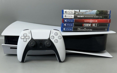 PlayStation 5 Console Bundle, 5 Games, 1 Controller Sony PS5 Disc Edition Tested