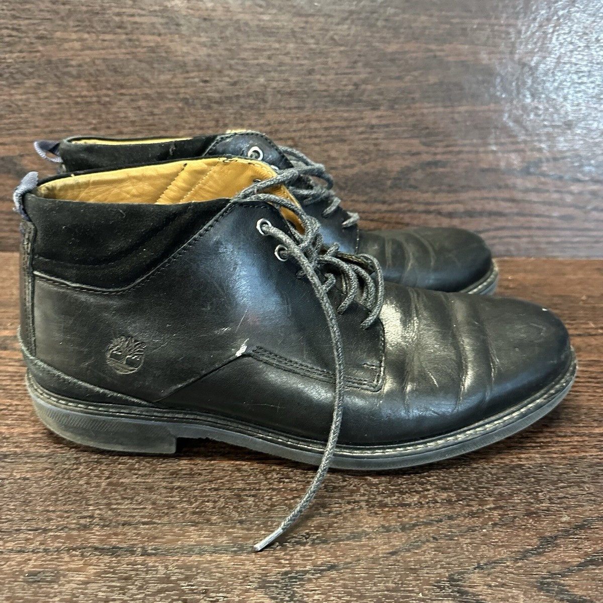 Timberland Waterproof Mens Shoes Black Genuine Leather Size  display picture 2