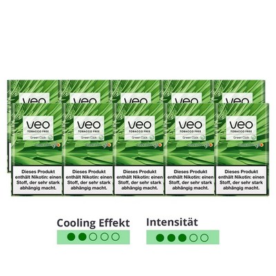 veo GREEN CLICK Sticks für glo - 10x20 Stück PFEFFERMINZ = 1 Stange