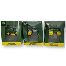 Lot of 3 John Deere Tractor Christmas Ornaments