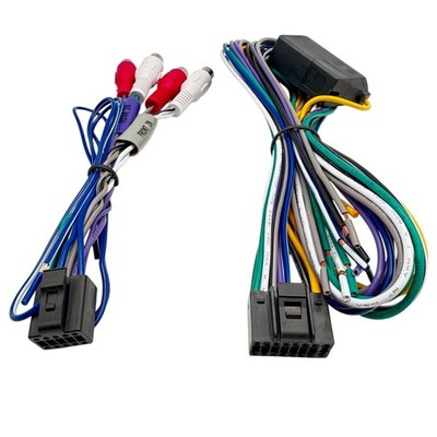 Authentic ALPINE KTP445U KTP-445U RCA Front Rear CABLE & Power Harness -Full Set