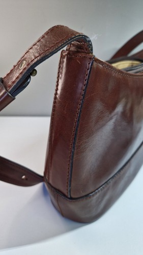 Vintage Gianni Conti Italian Brown leather Handbag Shoulder - Picture 14 of 21