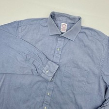 Vintage Brooks Brothers Makers 17.5 - 4 Oxford Dress Shirt Blue USA Button Down