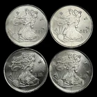 Lot Of 4x 1/4 Oz .999 Silver Highland Mint American Eagle Rounds - 1 Oz Total!