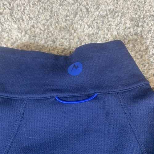 Marmot Men's Hanging Rock 1/2 Zip Blue Performance Pullover Sweater Medium - Picture 11 of 11