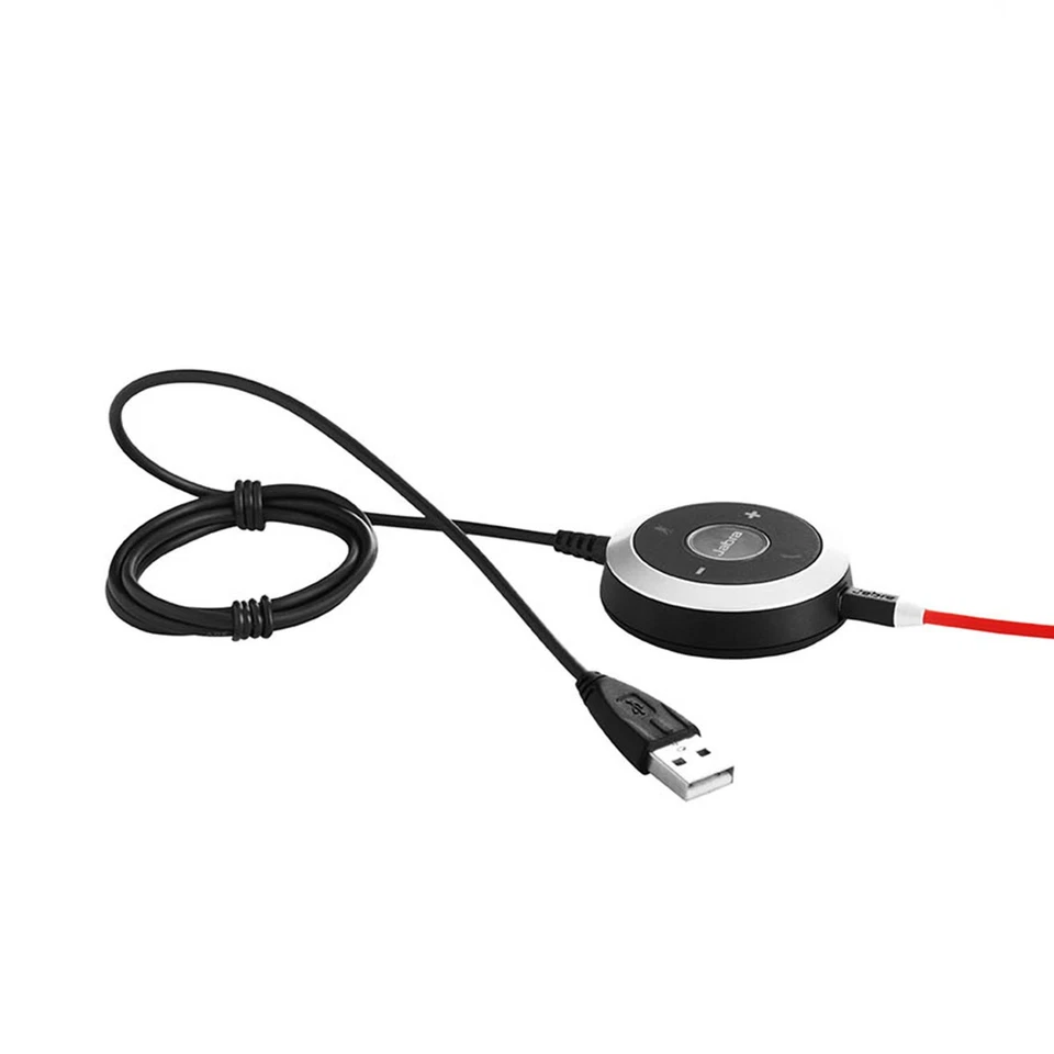 Jabra Evolve 40 Wired On-Ear Headset with USB Adapter - Image 3 of 3