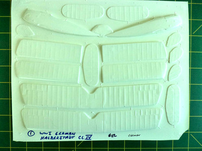 Scarce Tom's  Modelworks Halberstadt CL.IV Kit #112 - Vacuform Sheet Only