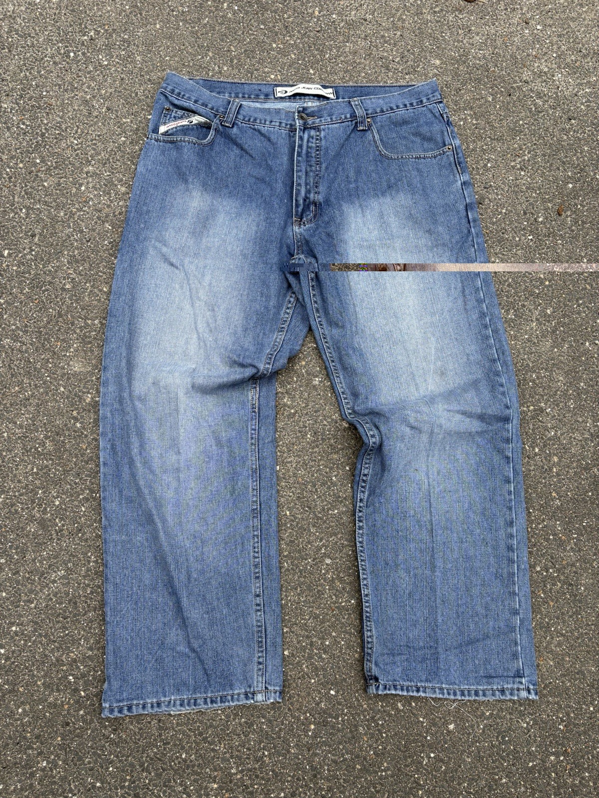 Y2K Paco Baggy Jeans Size 36x30 Blue Denim