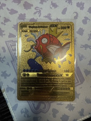 Magikarp Wailord Gx 161/181 Gold Foil Fan Art Pokemon Card | eBay