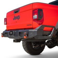 For Jeep Gladiator 20-25 Full Width Black Powder Coated Rear Hd Bumper For Jeep Gladiator 20-25 Full Width Black Powder Coated Rear Hd Bumper