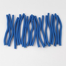 Lot of 20 Blue Super Rollers Hair Curlers 9.5" Styling Tools Pre-Owned