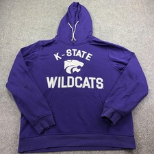 Kansas State Wildcats Hoodie Mens XL Purple NCAA Football Nike Sweatshirt
