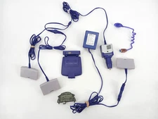 Nintendo GBA Purple Lot Gamester AC Adaptor DC-DC Nyko Worm Light Wireless Read