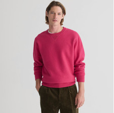 J Crew / Wallace  Barnes 100 Merino Wool Sweatshirt - XL - Berry - NEW w/Tags