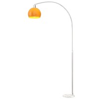 Stehlampe Wohnzimmer Im Bogen Design Mit Marmorsockel, Stehleuchte