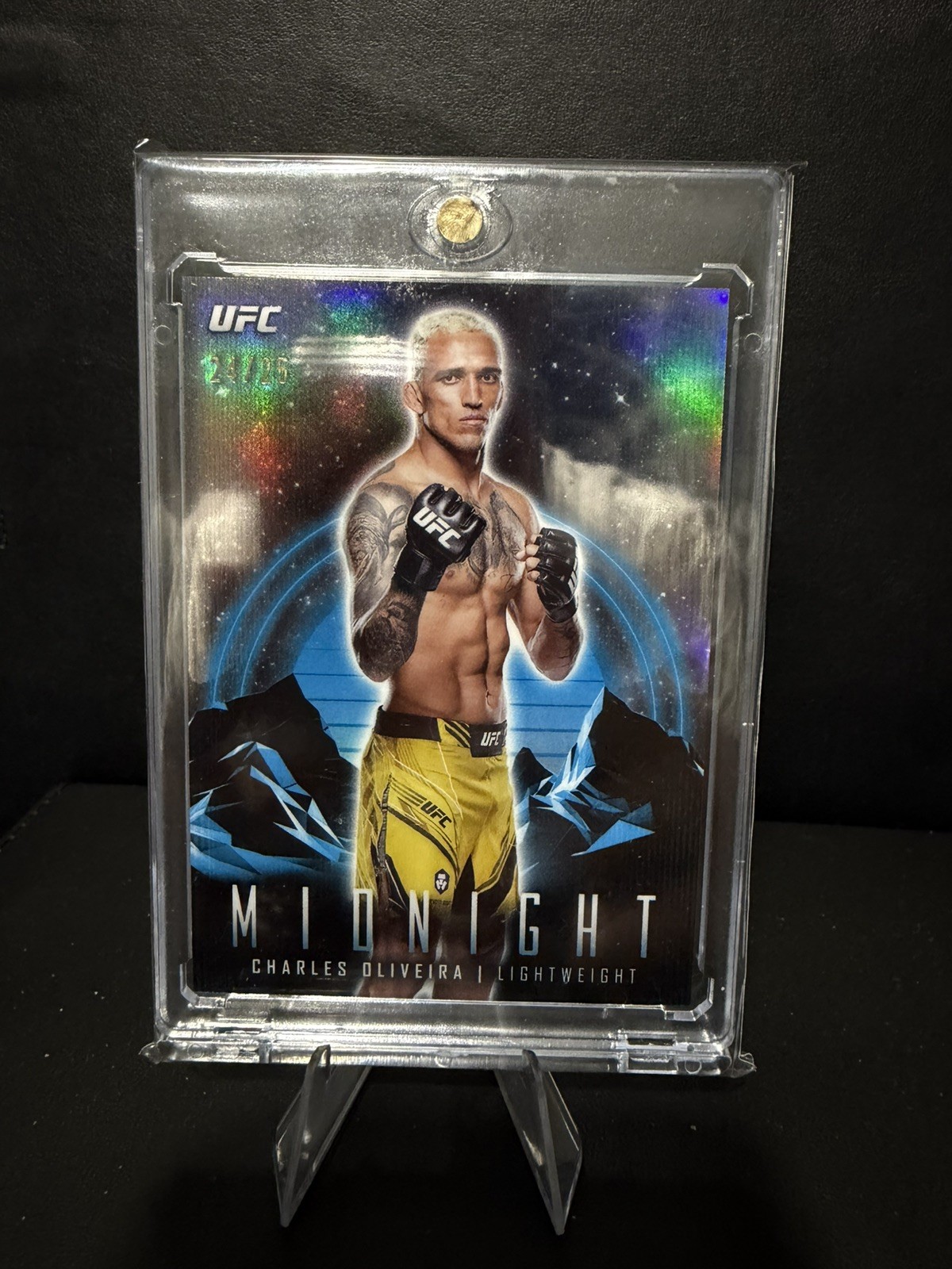 Charles Oliveira 2024 Topps Midnight UFC #7 Moonrise /25 Price