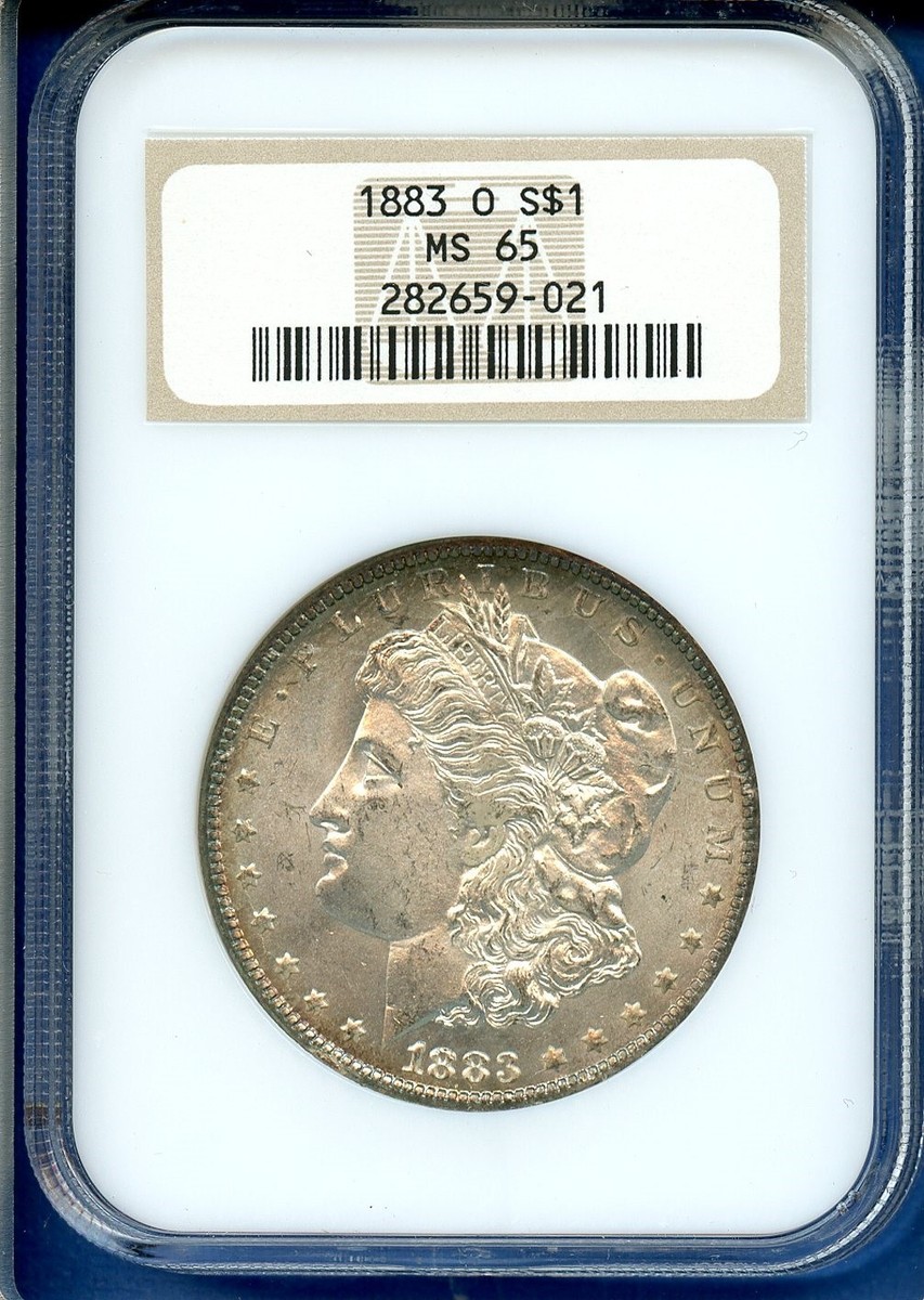 1883 MS65 モーガン 1883 O NGC MS65 Morgan Silver Dollar $1 US Mint Coin 1883-O MS-65