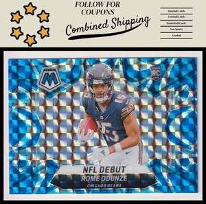 2024 Panini Mosaic #281 Rome Odunze Mosaic Reactive Blue