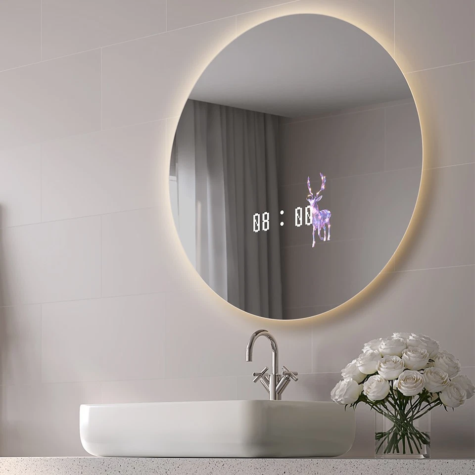 Smart-Spiegel Ø 60cm mit 10" Touch Display, Lautsprecher & Smart-Apps - Bild 3 von 4