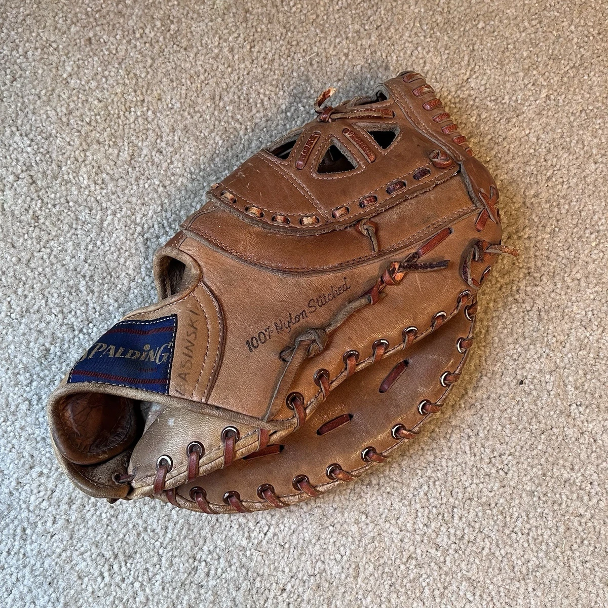 Gant De Baseball Vintage Spalding Jim Rice Red Sox - Main Gauche, Cuir