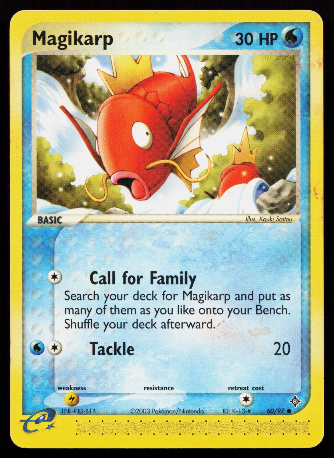 Magikarp 60/97 Common Dragon Pokémon Card